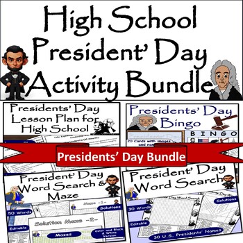 Preview of High School Presidents’ Day Bundle: Engaging Activities for Learning and Fun!