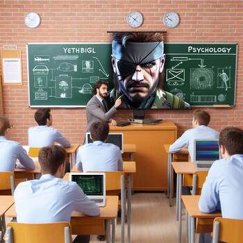 Preview of High School Psychology Lesson METAL GEAR SOLID Games: Teacher Guide BUNDLE