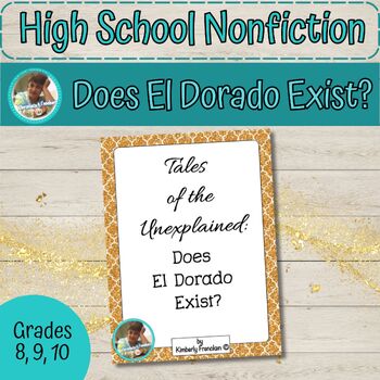 Preview of High School Reading Comprehension:  Does El Dorado Exist?