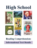 High School Reading Comprehension: Informational Text Bundle