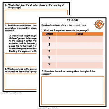 High School Reading Comprehension Passage and Questions Test Prep ...