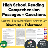 High School Reading Comprehension Passages and Questions