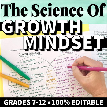Preview of Growth Mindset vs Fixed Mindset: Growth Mindset Lessons & Activities