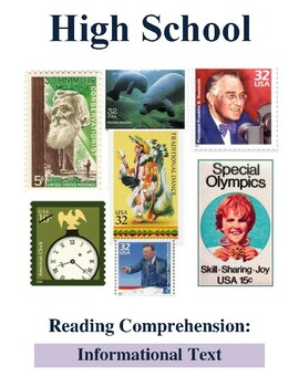 Preview of High School Reading Comprehension Test/ Informational Texts (with answer key)