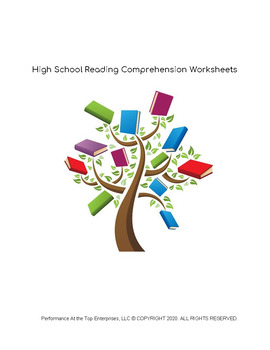 Preview of High School Reading Comprehension Worksheets (Grades 9 & 10)