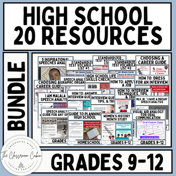 Preview of High School Resources MEGA BUNDLE Including TpT Products and BOOM Decks