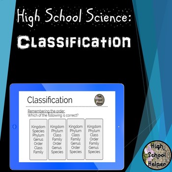 Preview of High School Science Classification