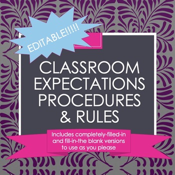 Preview of High School Science Classroom Expectations