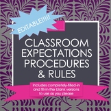 High School Science Classroom Expectations