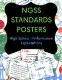High School Science NGSS Performance Standards Posters Bundle