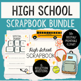 High School Scrapbook + Stickers Bundle -- Digital / Printable