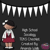 High School Sociology TEKS Checklist