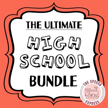 Preview of High School Speech and Language Therapy: ULTIMATE GROWING BUNDLE!