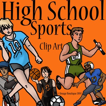 high school sports clipart