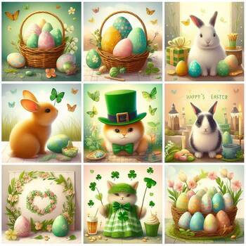 Preview of High School Spring Holiday Easter/St.Patrick's Day: Resource BUNDLE