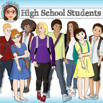Preview of High School Student Clip Art {Pack 1}