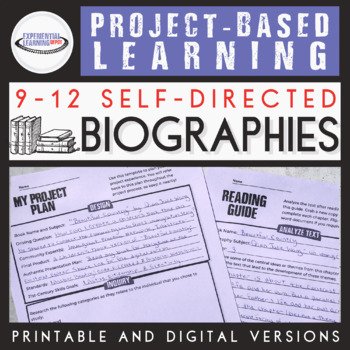 Preview of High School Student-Led Biographies Project-Based Learning Resource
