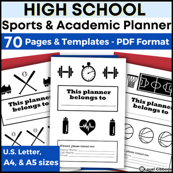 Preview of High School Sports, Daily Student Planner, Academic School Year, Athletics