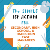 High School/Transition IEP Agenda!