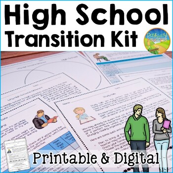 Preview of High School Transition Kit Workbook, Lessons, and Activities