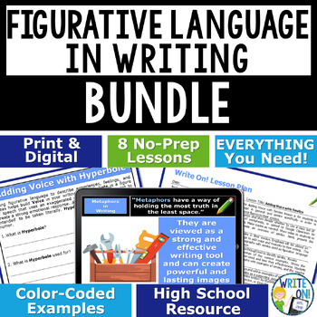 Preview of Figurative Language and Literary Devices - Literary Elements in Writing Bundle