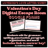 High School Valentine's Day Digital Escape Room: Grammar, 