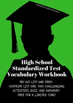 Preview of High School Vocabulary for Standardized Tests - Lesson one with answers