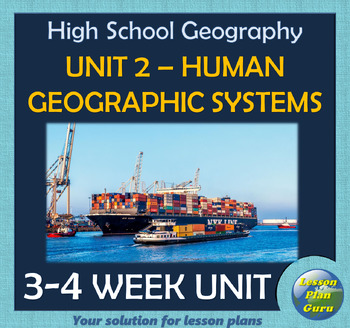 Preview of TEKS High School World Geography Unit 2: Human Geographic Systems