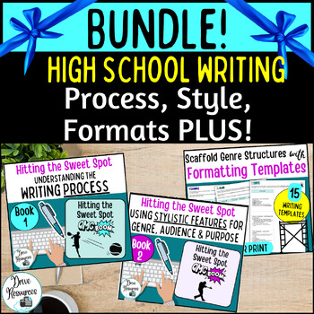 Preview of High School Writing - COMPLETE PROCESS - Intentions Language Structure PLUS