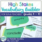 High Stakes Testing - Vocabulary Builder