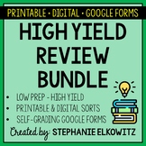 High Yield Science Review Activities | Printable, Digital & Easel