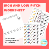 High and Low Instruments Cut-and-Paste Activity