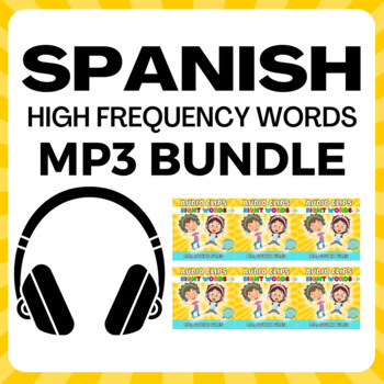 Preview of High frequency words Spanish bundle audio mp3 files cyber23