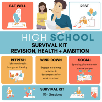 Preview of High school Survival Health Ambition & Revision Bundle