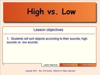 Preview of High vs. Low Sorting/Classifying Activity - SMARTBOARD/NOTEBOOK EDITION