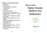 Higher Decade Addition and Subtraction - Easy to Learn Series