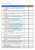 Higher Level Essay student  checklist - IBDP Language & Li