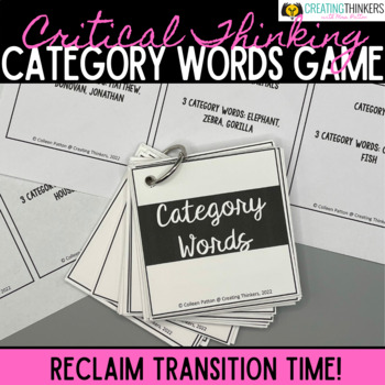 Preview of Critical Thinking Word Games for the Classroom