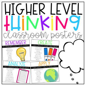 Preview of Higher Level Thinking Posters