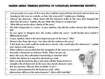 higher order thinking homework