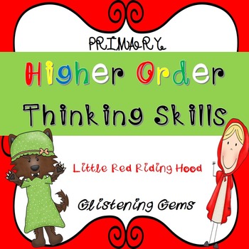 Preview of Higher Order Thinking Skills Task Cards Little Red Riding Hood