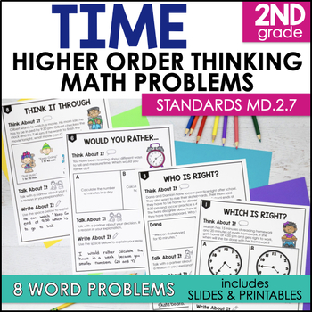 Preview of Higher Order Thinking Time MD.2.7 2nd Grade