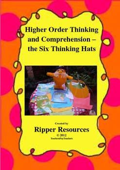 Preview of Higher Order Thinking and Comprehension - The Six Thinking Hats