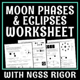Eclipses and Moon Phases Worksheet Review HIGHER RIGOR