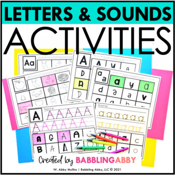 Preview of Highlight a Letter Activities -Letters and Beginning Sounds - Science of Reading