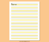 Highlighted Paper Handwriting Name Top Vertical Yellow Lin