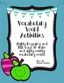 Highly Engaging Weekly Vocabulary Word Activities