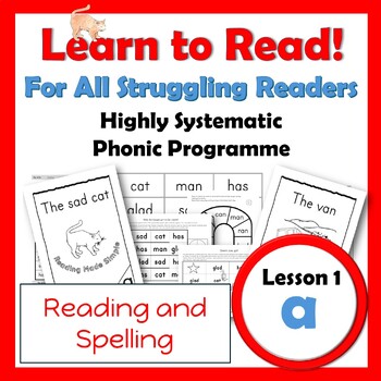 Preview of Learn to Read: Short Vowel a: A First Phonic Reading Book + Activities