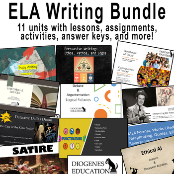 Preview of Highschool ELA Bundle: Writing, Research, and Argumentation