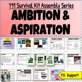 Preview of Highschool Survival Assembly Lesson - Ambition